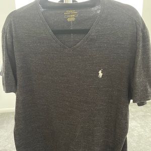 Polo Ralph Lauren Gray V Neck Size Large